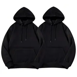 Unisex Casual Oversized Hoodie Plush Heavyweight Cotton for Couples Stylish Streetwear College Winter