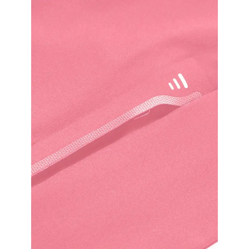Sophie Women's Hooded Fleece Jacket, Polyamide, Solid Color, Long Sleeve, Zipper Placket, Woven, Casual Raincoat for Autumn, Winter, Outdoor  Collar Womenswear  Tops Comfort Fabric Outerwear Basic Crewneck Minimalist Pink umbrella  hat Snow Garden Boots