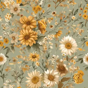 Farmhouse Blooms Wallpaper