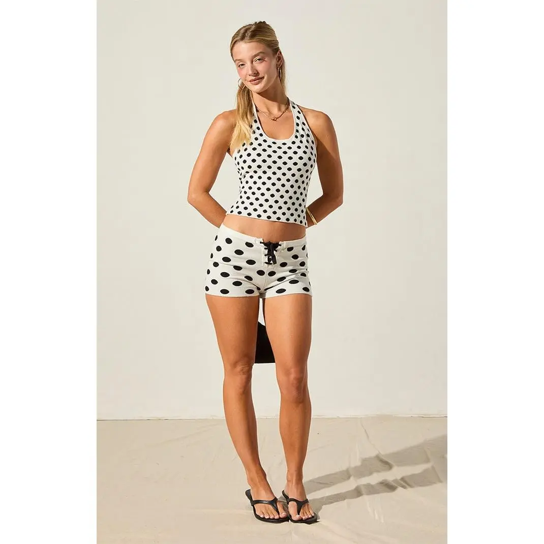 Beverly and Beck Women's Aaliyah Halter Knit Top