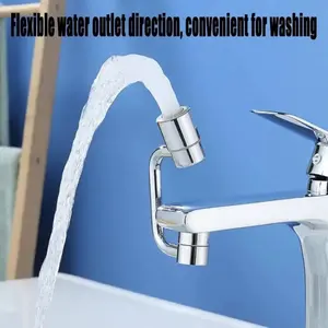 Rotatable Faucet Aerator Extension - for Effortless, All-Angle Control, Rotating Swivel Faucet Aerator Extender, Kitchen Bathroom Sink Faucets Sprayer Attachment with 2 Mode Splash.#Bathroom supplies, household essentials, faucets.