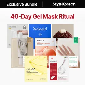 [StyleKorean] 40-Day Glass Skin Gel Mask Ritual (sungboon editor, seohaesol, centellian24, dr.althea, po:dl, medicube gel mask bundle set)