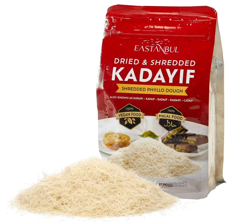 Eastanbul Dried & Chopped Kataifi Shredded Fillo Dough, Kurutulmus Kadayif Pastry Dough, Ingredient for The Viral Dubai Pistachio Chocolate Bar, Shredded Phyllo, Kunafa, Knafeh, Katifi, 170g (6oz)