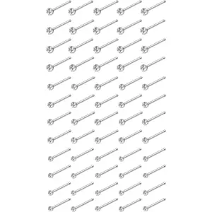 60-120Pcs 22G 316L Stainless Steel Nose Studs Rings Piercing Body Jewelry 1.5-2.5mm