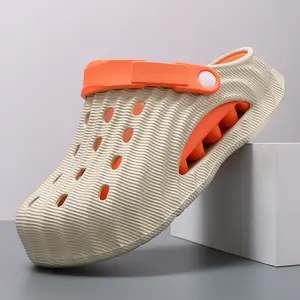 New popular men's shoes: 2026 perforated sandals for men, trendy summer outdoor 3D sandals, dual-use sandals for outdoor wear