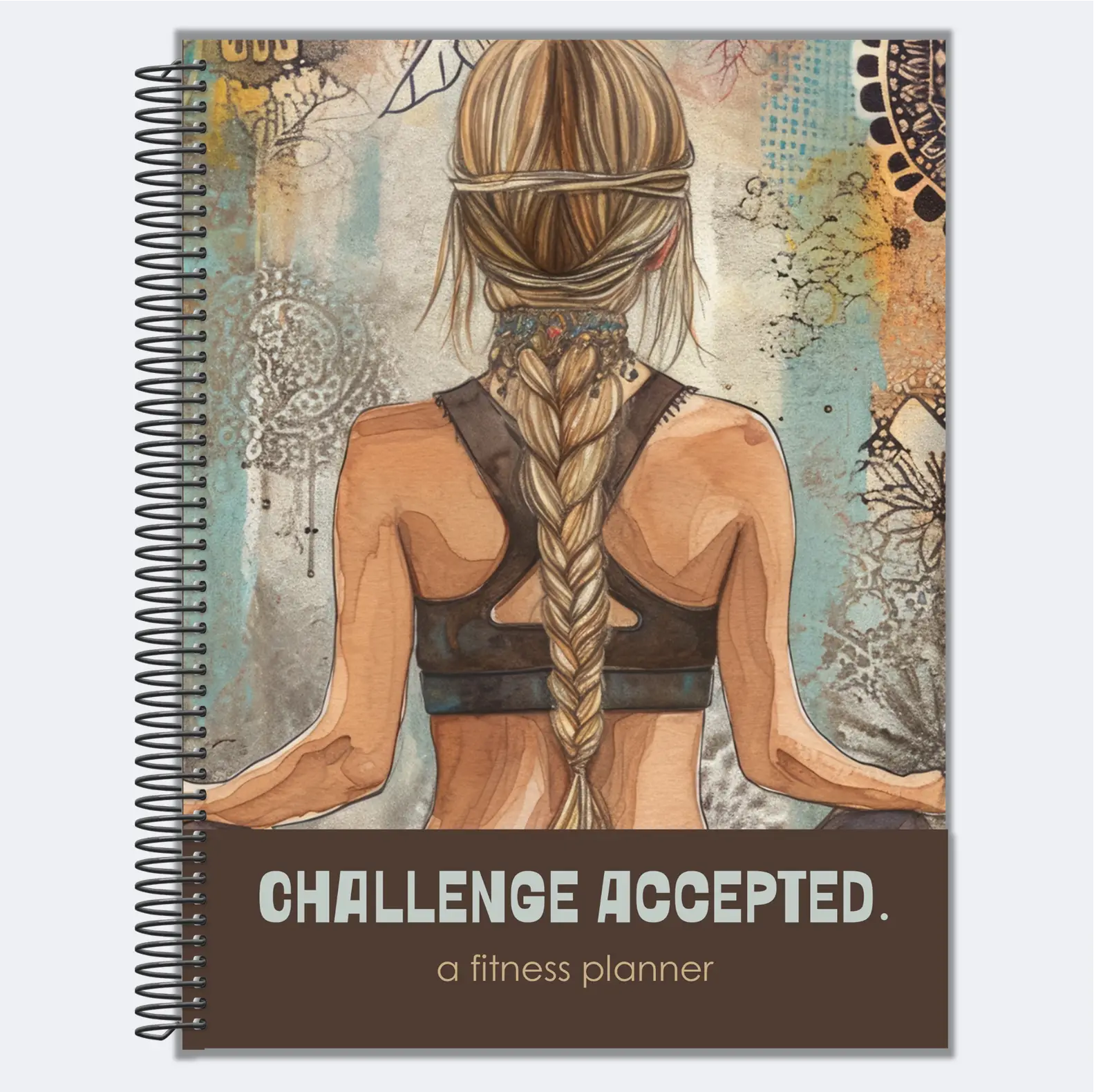 Challenge Accepted Fitness Planner: 90 Day Exercise and Food Journal for Wellness and Gratitude