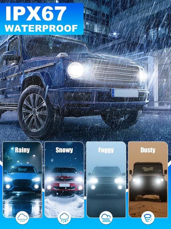 [One-year warranty service provided] Rimthin 9005/HB3/9006/HB4/H11/H9/H8/H7/9008/H13 White LED Headlight Kit 32000LM 800% Bright with Cooling Fan 6000K Cool White Plug and Play Pack of 2【Check the image to confirm your model】