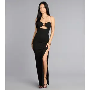 Elizabeth Glitter Column Formal Dress