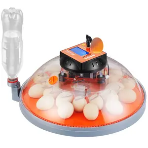 VEVOR Egg Incubator, Incubators for Hatching Eggs, Automatic Egg Turner with Temperature and Humidity Control, 24 Eggs Poultry Hatcher with ABS Transparent Shell for Chicken, Duck, Quail