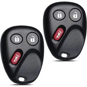 Key Fob Remote Replacement Fits for Chevy Silverado1500 2500HD Tahoe Suburban Avalanche/GMC Sierra 1500 Yukon/Cadillac Escalade/Hummer H2 2003-2006 Keyless Remote Control LHJ011 (2 Pack)