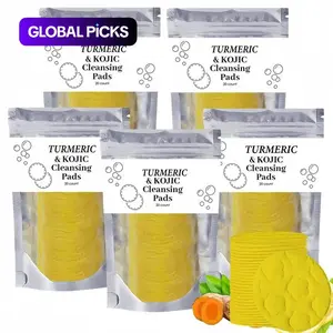 Turmeric Cleansing Pads, Deep Pore Cleansing Facial Pads, Moisturizing Facial Cleansing Pads, Facial Skin Care Product for Daily Use #GLOBAL PICKS