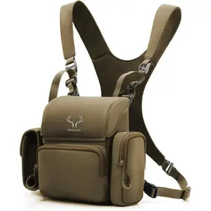 Binocular Harness Chest Pack: Bino Case with Rangefinder Pocket for Hunting Birdwatching and Hiking