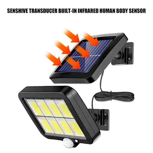160COB Solar Wall Lights with Motion Sensor & Remote | Super Bright LED Solar Outdoor Lights | Waterproof Energy-Saving for Garden, Patio, Home & Office