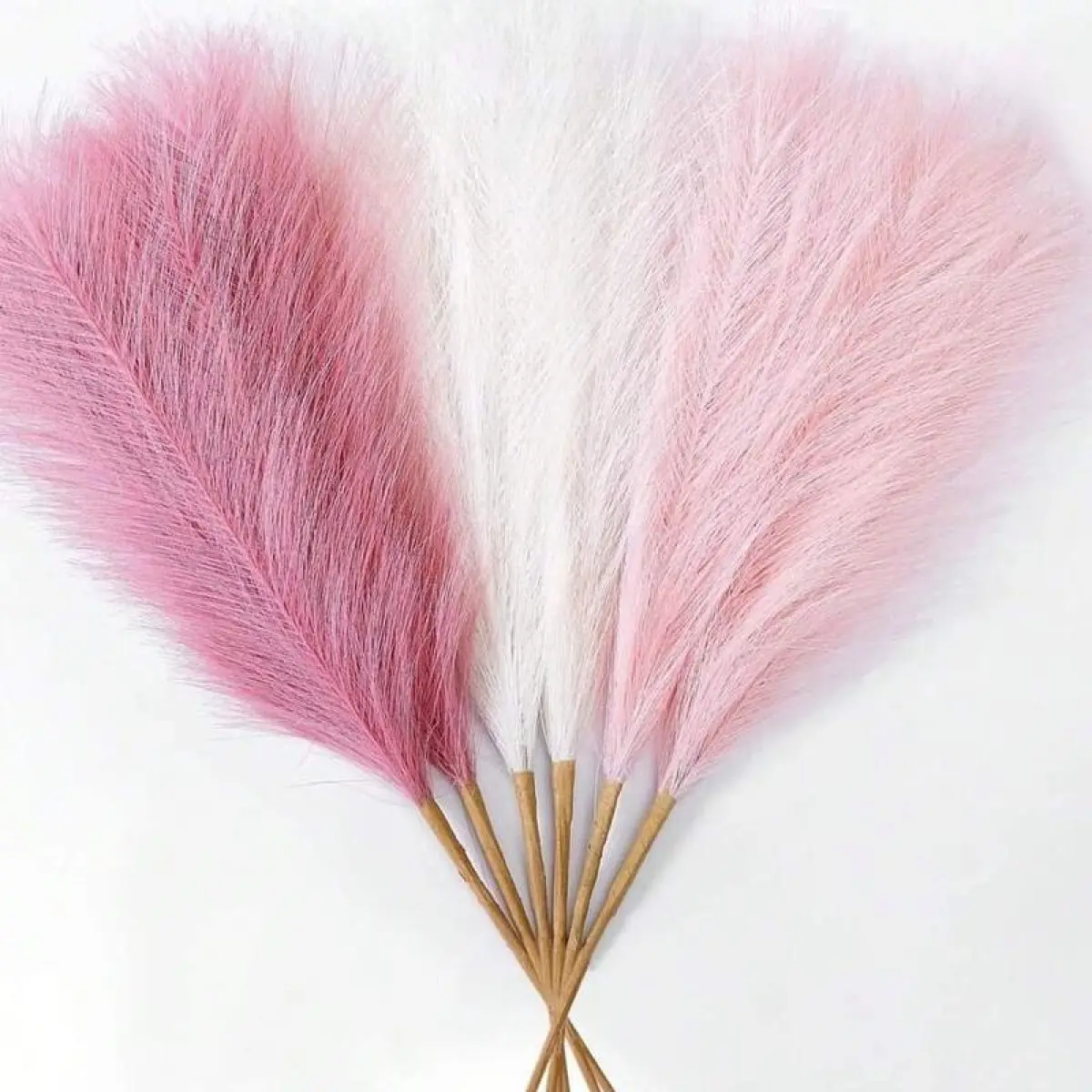 24Pcs/48Pcs Large Tall Faux Pampas Bulrush Vase Fillers - Deep Boho Decorative Multicolor Ornaments, Farmhouse Home Accessories, Plants for Room Decoration, Wall-Mounted Multilayer Hat Organizer, Full-Length Dimmable LED Floor Mirror, Bag Purse Charm