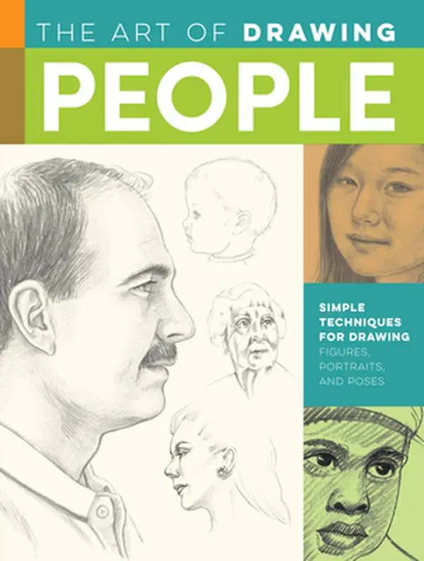 USED Book - Art of Drawing People: Simple Techniques for Drawing Figures, Portraits, Poses by Debra Kauffman Yaun (Softcover, Graphite Pencil Guide with Helpful Tips for Beginning Artists) - English