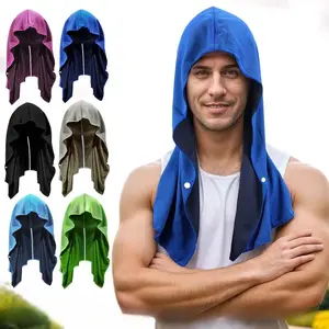 Cooling Hoodie Towels with Instant Cooling for Neck and Face, UPF 50 Sun Protection, Ice Towel for Hot Weather, Head Towel for Sports Camping Cycling & More Activities