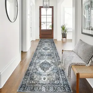 Retro Bohemian Long Rug, Boho Runner Rug, Multiple Color Patterns Available, Cozy Fashion Home Decor, Indoor Outdoor Printed Mat, Soft Durable Washable Carpet