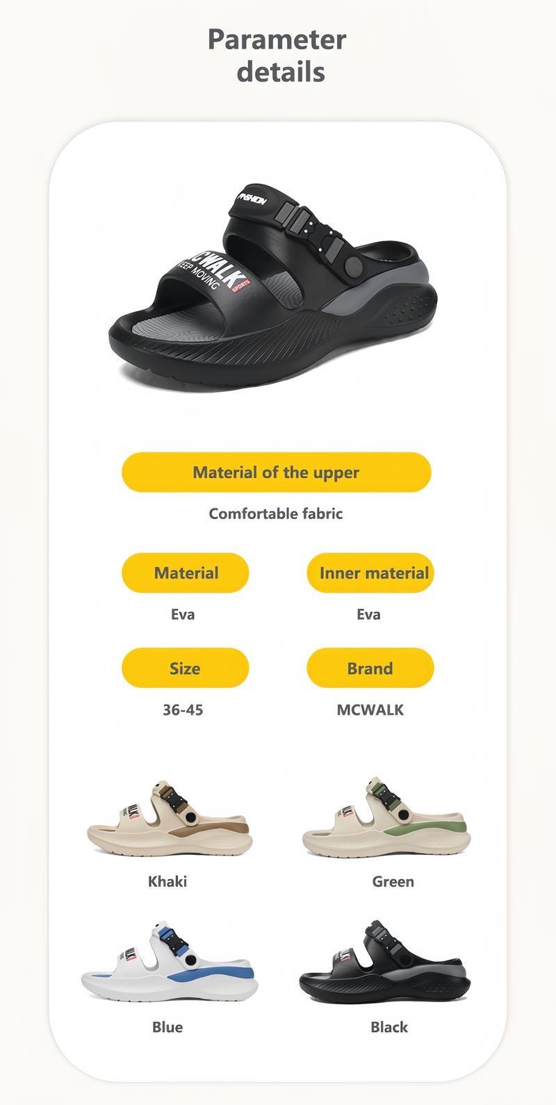 New outdoor sandals, sports sandals, stylish design, non-slip, suitable for walking in streams and water, fatigue-free foot driving, breathable and quick-drying.