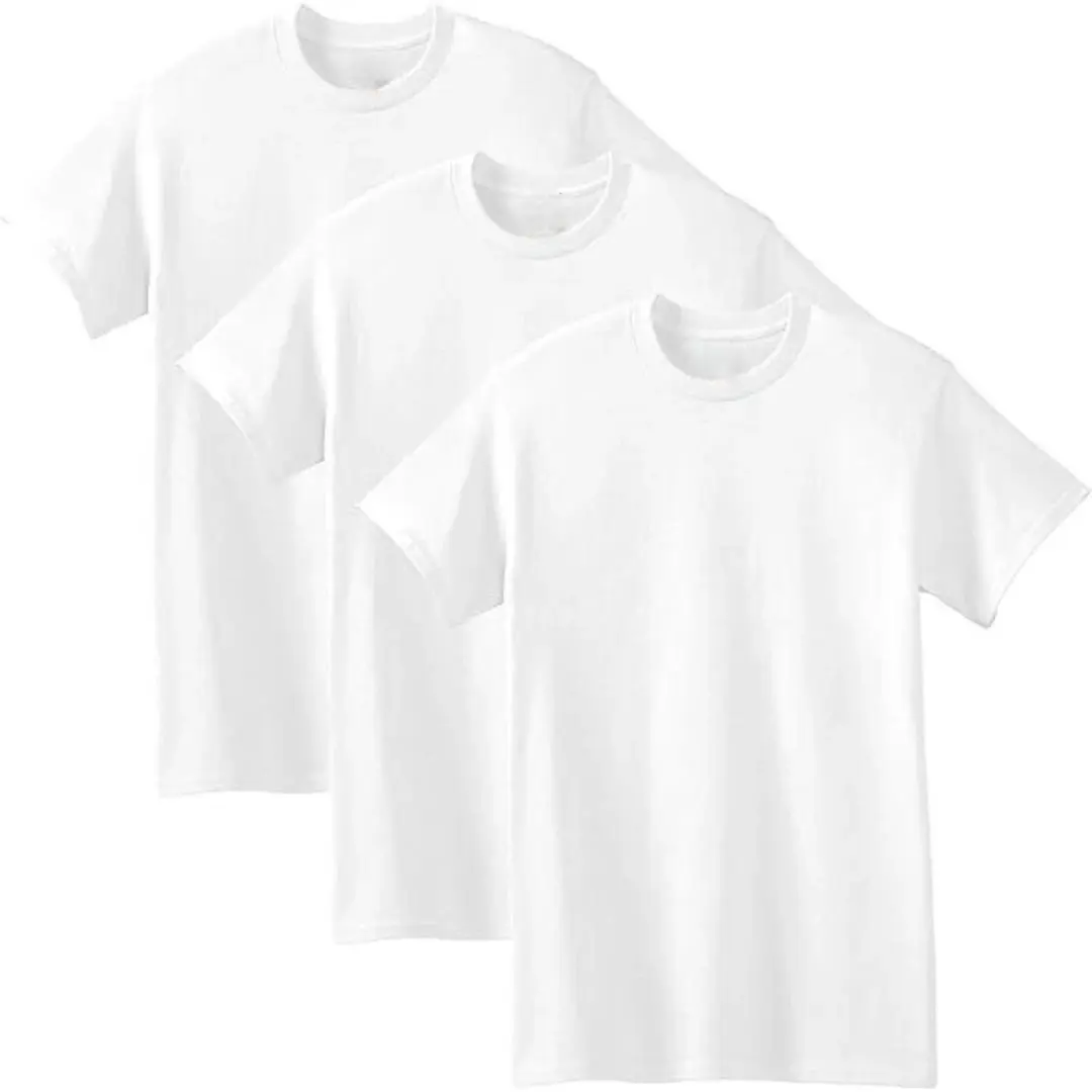 Men's Premium White T-Shirts Multipack - full Cotton Classic Crew Neck Tagless Tee Shirts, Soft & Breathable Undershirts, Comfort Fit Plain White Short Sleeve Tees for Men, Durable Everyday Base Layer, Multi-Pack T-Shirt Set (S, M, L, XL)