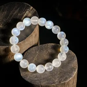LOVSKAYA AAA Grade Blue Moonstone Natural Crystal Bracelet, High-Quality Unisex Adult Jewelry with Elegance, Versatile Occasion Accessory