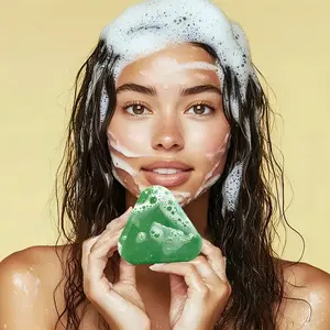 Veilna Herbal Shampoo Bar Natural Hair Nourishing Solid Shampoo with Ginseng Rosemary & Polygonum Multiflorum Gentle Scalp Cleansing Soap for Men & Women Eco-Friendly Hair Care 4.23oz