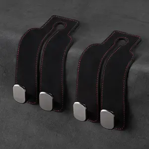 PU Leather Car Seat Back Hooks, Multipurpose & Sturdy for Car Interior