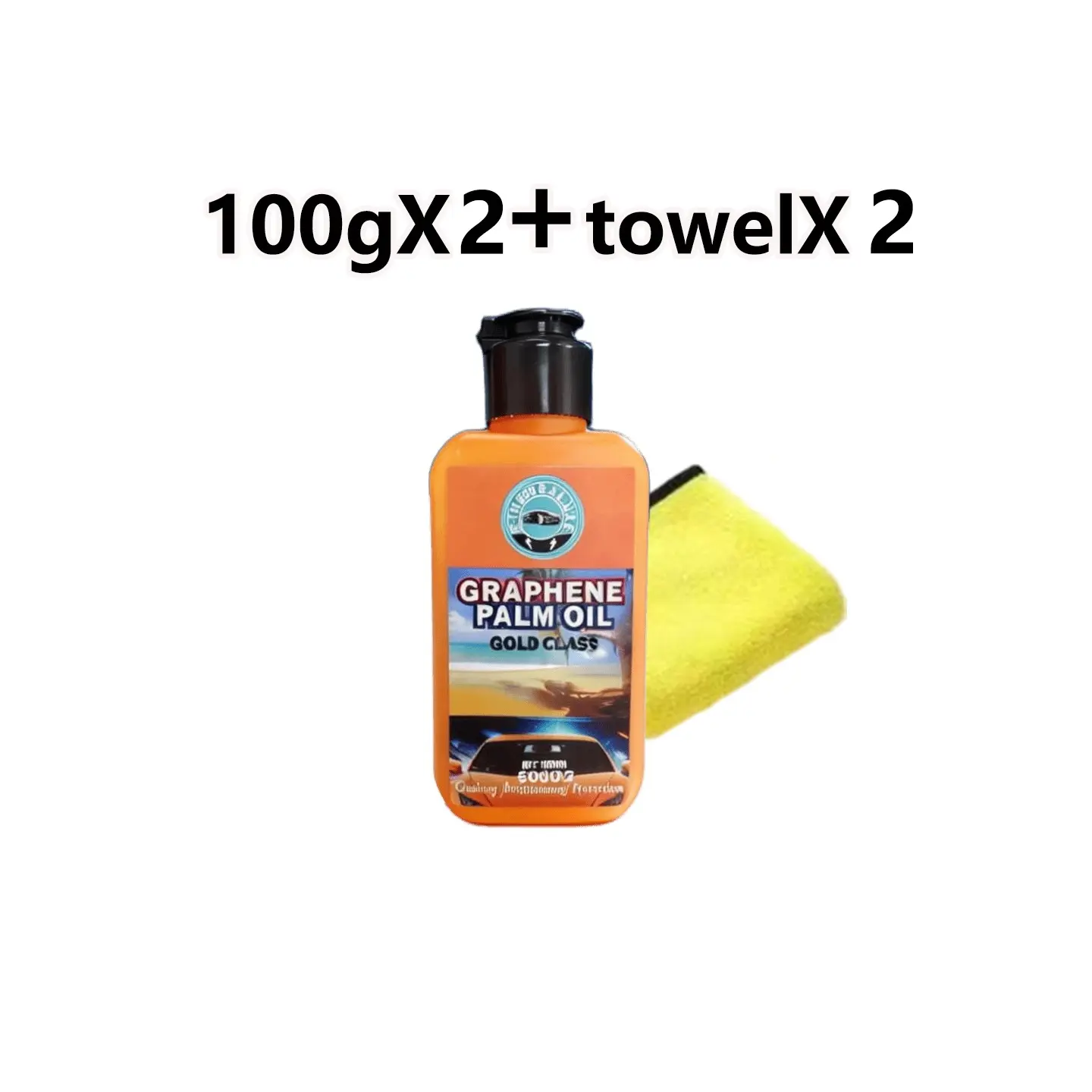 Buy two bottles, get two towels free