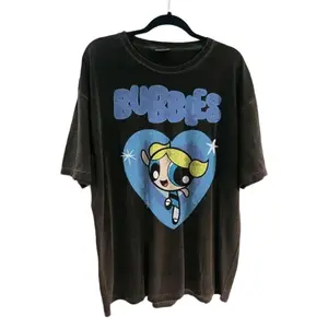 Vintage Bubbles Powerpuff Girl Tee - Retro Y2K Aesthetic T-Shirt, Cute 90s Cartoon Graphic Top, Soft Girl Coquette Style Gift