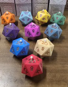 D20 Dice Candle