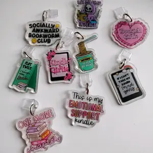 Bookish Dust Plug for Kindle Android Phone Charm USB-C Cellphone Smartphone Personalized Handcrafted Accessory