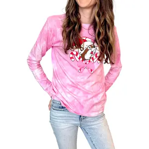 Adult Buc-ee’s Long Sleeve Christmas Pink Shirt
