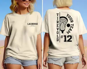 Custom Lacrosse Shirt, Lacrosse Mom Shirt, Lacrosse Sister Shirt, Personalized Lacrosse Shirts, Lacrosse Dad Shirt