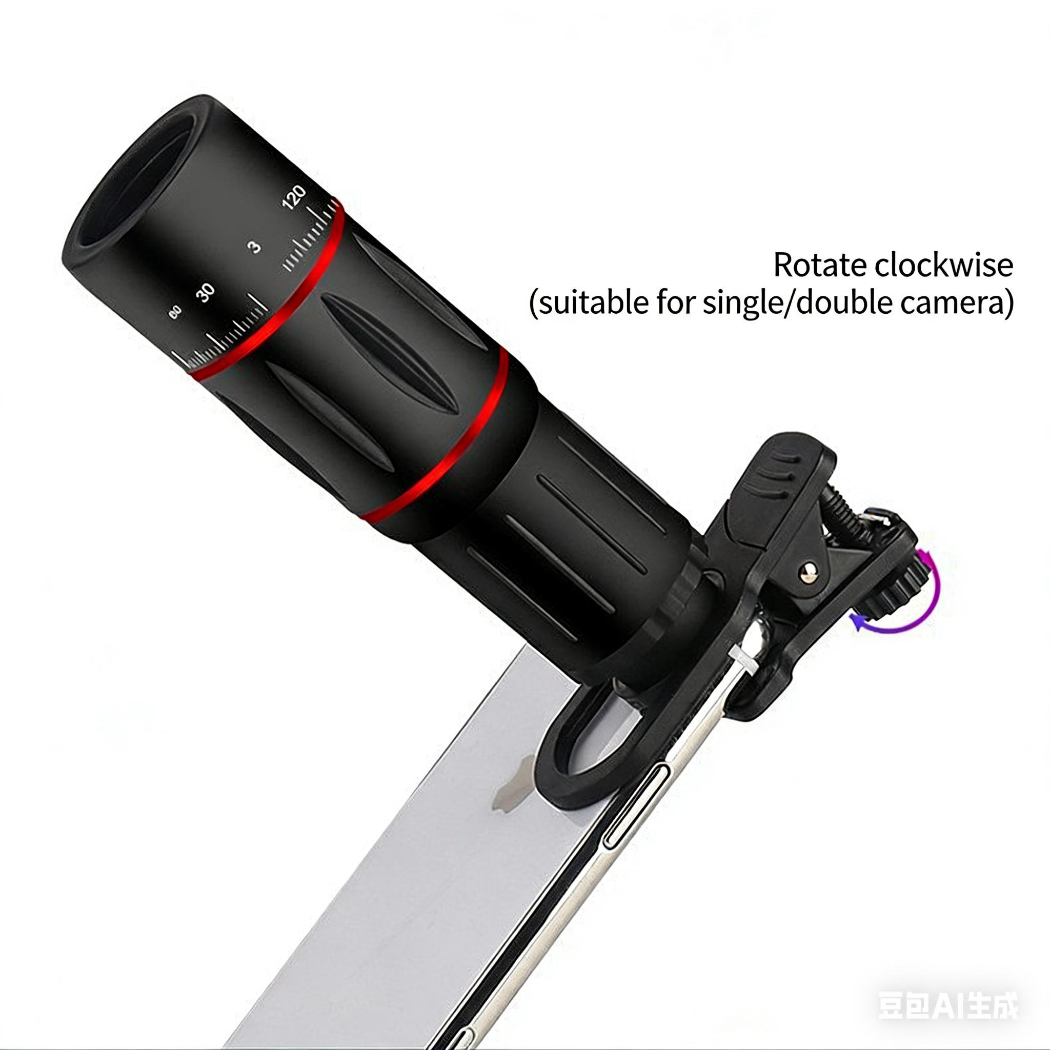 Telephone Telescope,See up to 10km away,18×25 High-Power HD Telephoto Monocular Lens for Smartphone Concert Photography