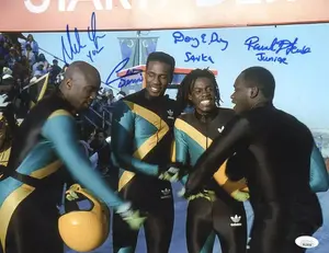 Cool Runnings Cast Authentic Autographed 11x14 Photo #4