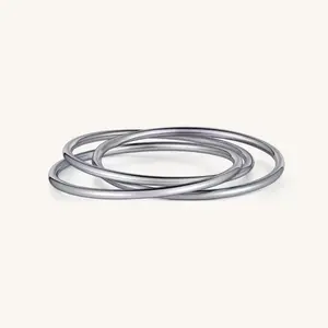 Trinity Fidget Ring - Jewelry Accessory for Fidgeting Anxiety Release Finger Rings Metal Ring