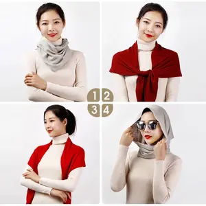 Sparsil Women's Winter Wool Triangle Shawl - Warm, Soft Cashmere Pashmina with Headband for Stylish Looks