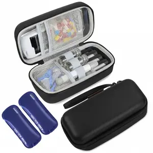 Insulin Cooler Travel Case, Portable EVA Medicine Travel Cooler,travel essentials，Diabetes Case with 2 Reusable Ice Packs TSA Approved for Diabetic Supplies Patent Pending