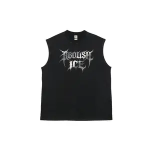 Abolish ICE GYM Shirt Men's vintage washed pure cotton vest