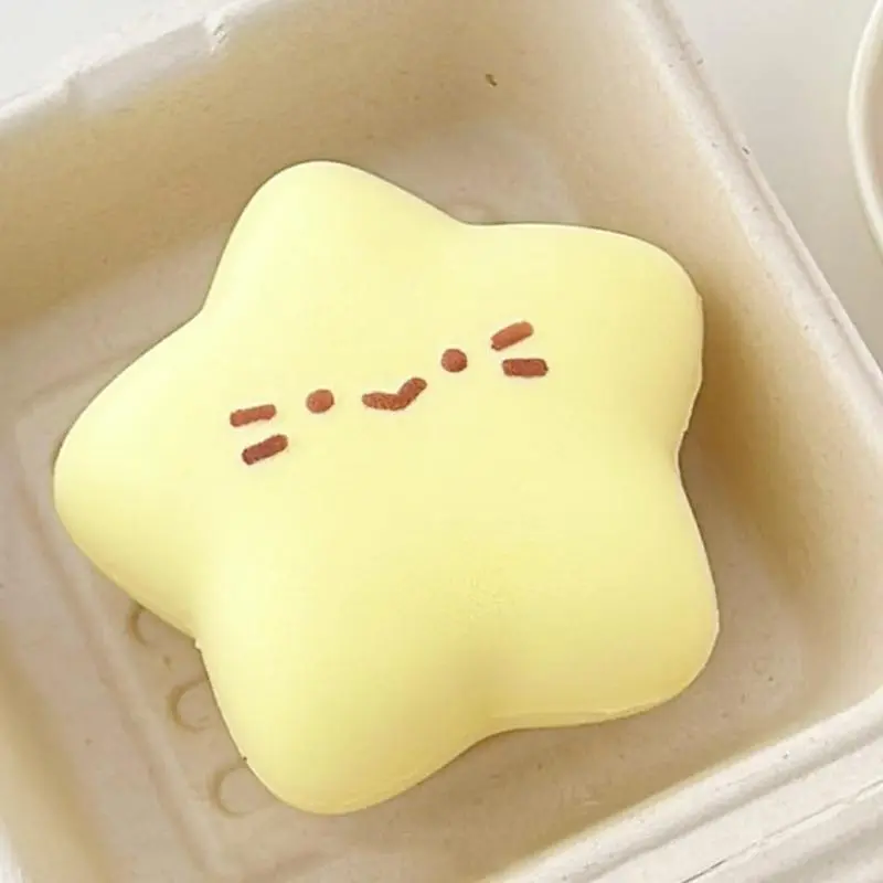 Lucky Star Puffy Squishy Stress Relief Slow Rising Squeeze Fidget Toys Squeeze Taba Squishy For Kids Adult Birthday Party Gift