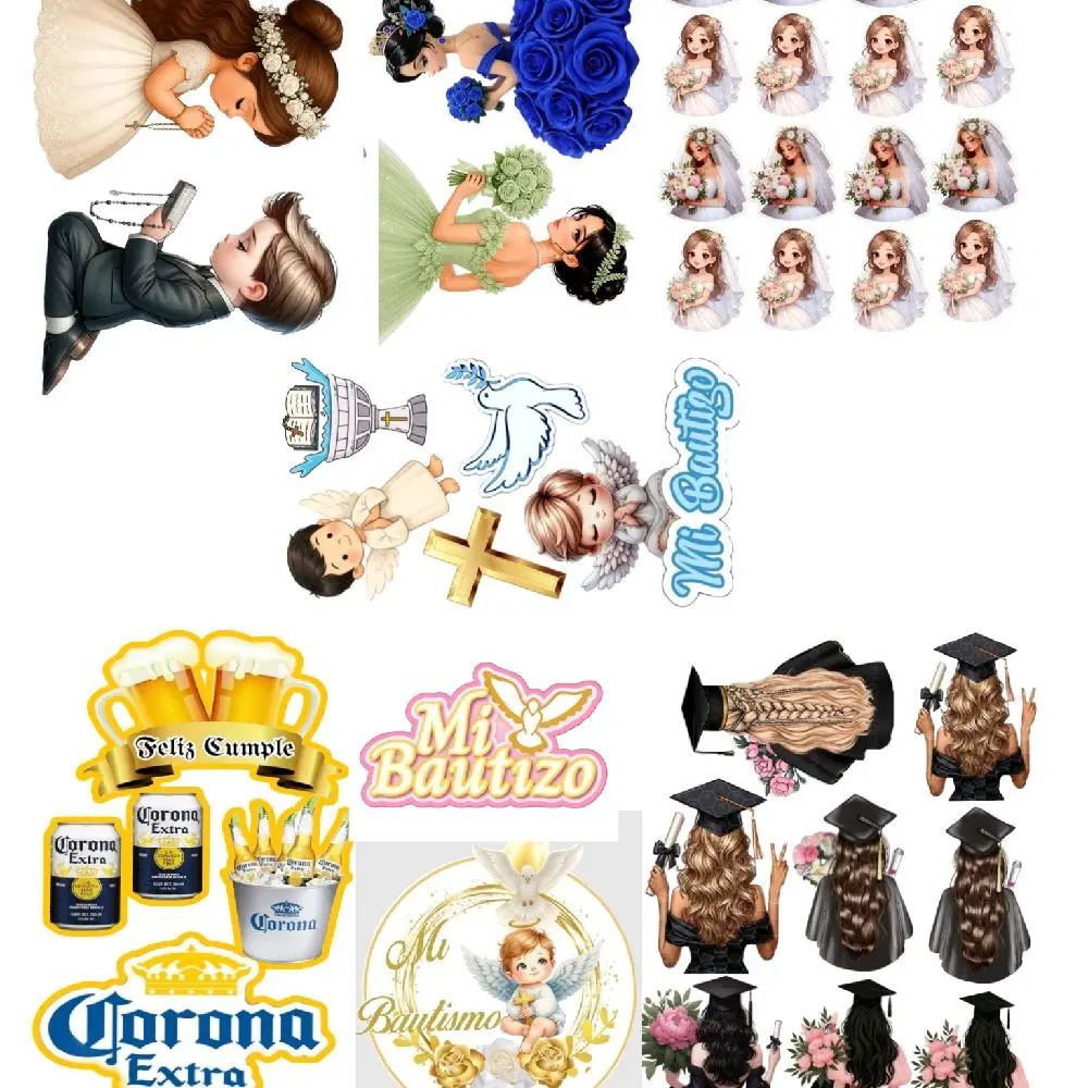 SPECIAL !!! 7 ojas de Topper Images Bundle