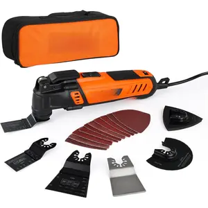 Oscillating Tool 5?Oscillation Angle, 4 Amp Oscillating Multi Tools , 7 Variable Speed with 16- Electric Multitool  & Carrying Bag - 70800