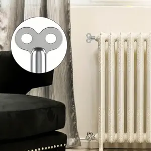 5 Durable Zinc Alloy Radiator Bleed Keys, High Quality, Ideal for Heating Vent Valves, Universal Type, Essential for School Season