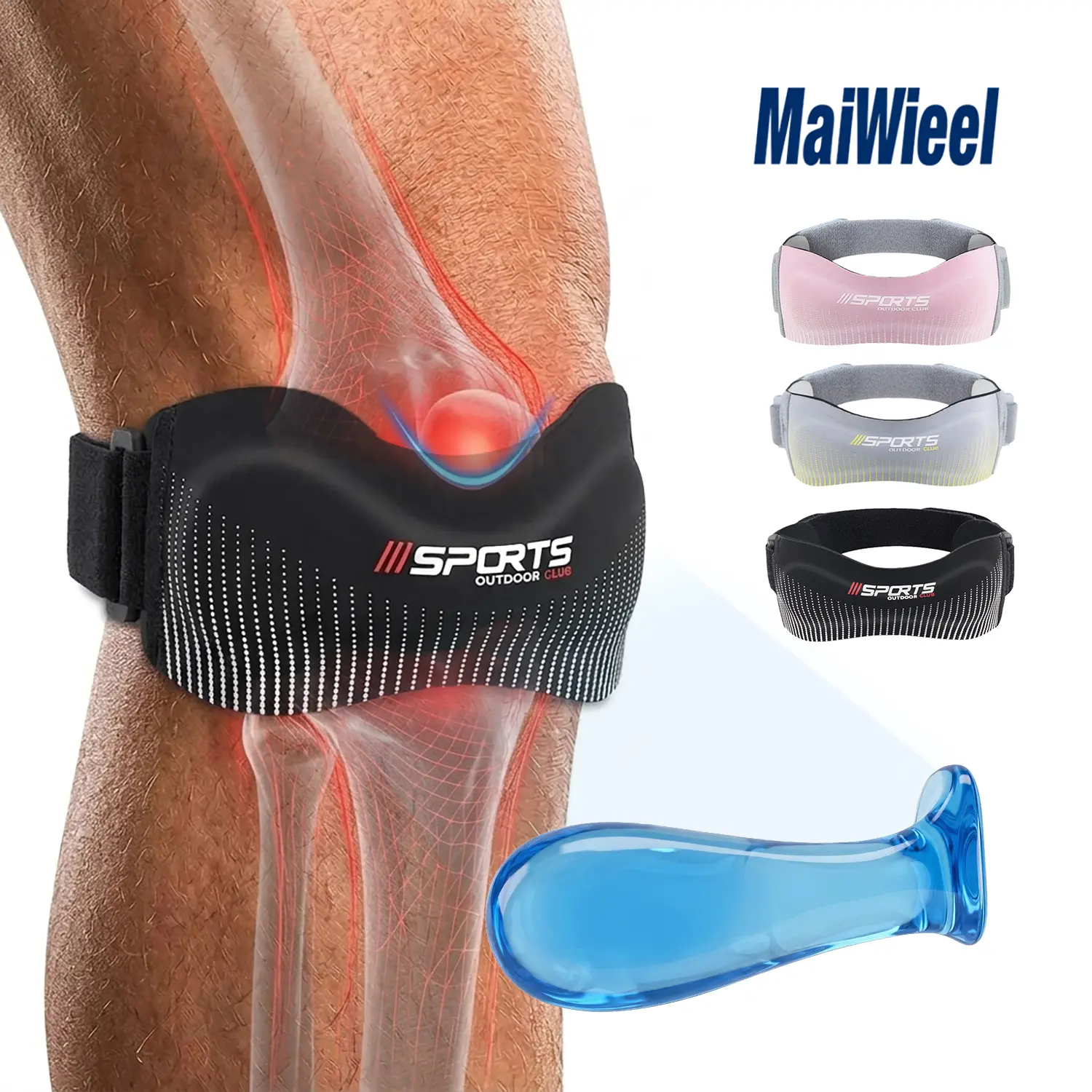 MaiWieel Plus Size Knee Brace for Women & Men with Side Stabilizers, Compression Knee Support for Meniscus Tear, Arthritis Knee Pain Relief summerwins