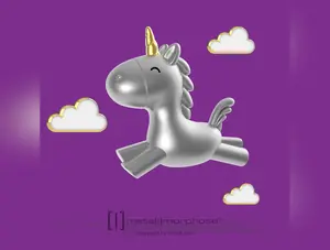 Metalmorphose 3D FLYING UNICORN KEYRING