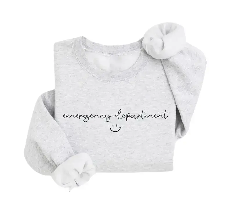 Emergency Department Sweatshirt, ER Nurse Crewneck, Gift For ER Nurse, ER Nurse Shirt, Emergency Department Shirt, Emergency Nurse Shirt, Nurse Week Shirt, Nurse Appreciation Shirt, Nurse Shirt, Nursing Tee, Nurse