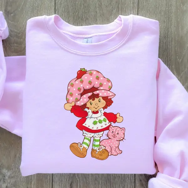Strawberry Shortcake Shirt, Strawberry Shortcakes Merch, Girly Sweatshirt,