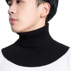 Women Elastic Half Top Collar Neck False Detachable Turtleneck Warmer