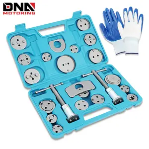 DNA MOTORING 24-pcs Disc Brake Caliper Piston Compressor Wind Back Repair Tool Kit for Cars, with Carrying Case, Blue or Red