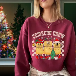 Comadre Crew Christmas Tamales Sweater, Cute Comadre Christmas Clothes, Mexican Tamale Season, Spanish Christmas Crewneck Shirt, Mexican Food Christmas Sweater,  Spanish Xmas Shirt, Mexican Food Christmas Gifts, Tama la la la la Png,Señora Era