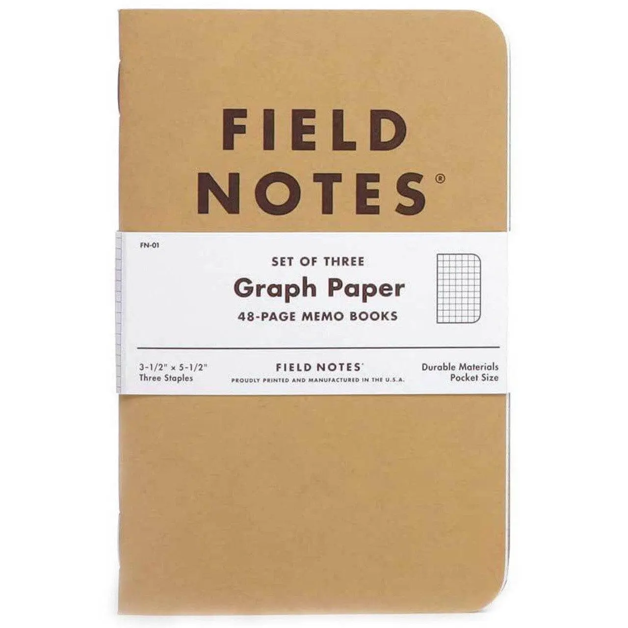 Field Notes Graph Paper 3-Pack, Office Stationery Supplies Notebook for Students, Computers & Office Equipment Use, Office Supplies, Stationary